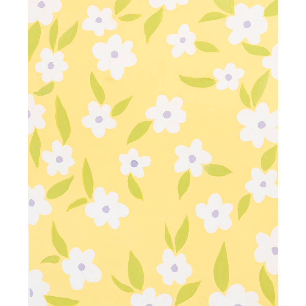 yellow, white, purple floral